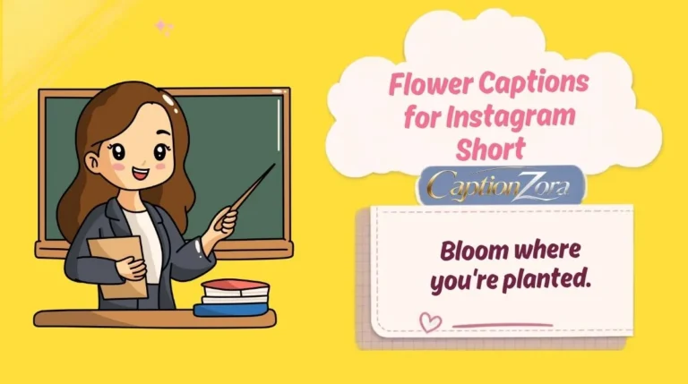 Flower Captions for Instagram Short
