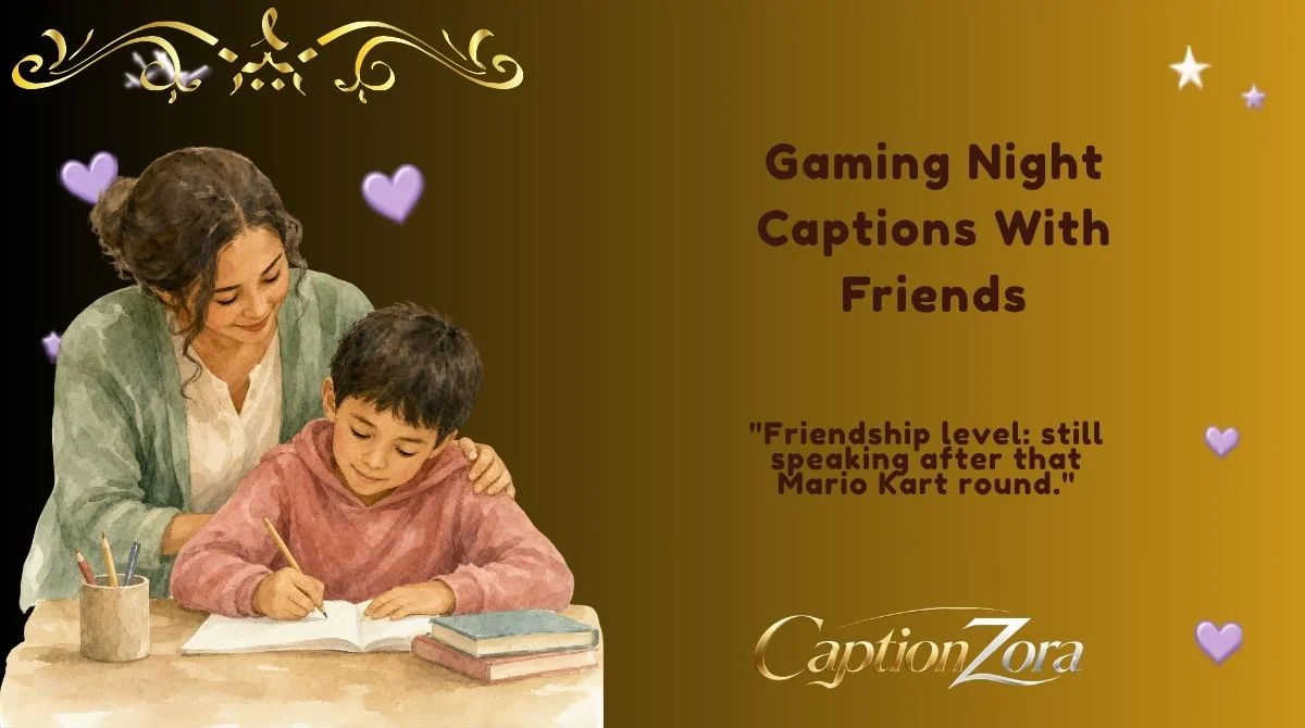 Gaming Night Captions With Friends