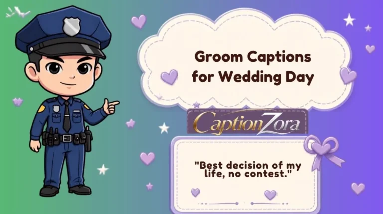 Groom Captions for Wedding Day