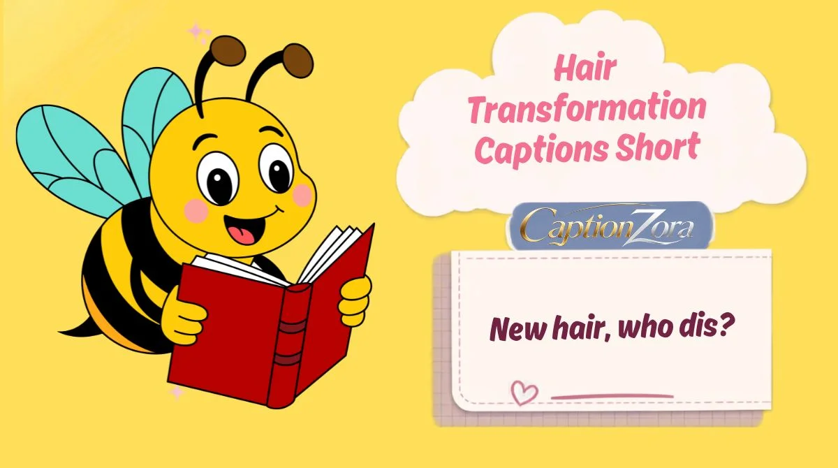 Hair Transformation Captions Short