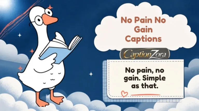 No Pain No Gain Captions