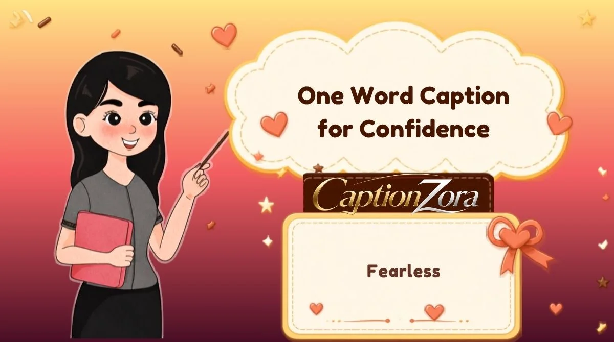 One Word Caption for Confidence