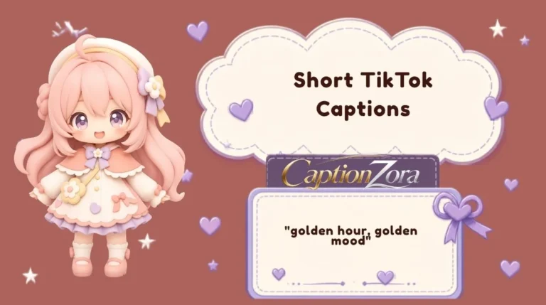 Short TikTok Captions