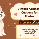 Vintage Aesthetic Captions for Photos