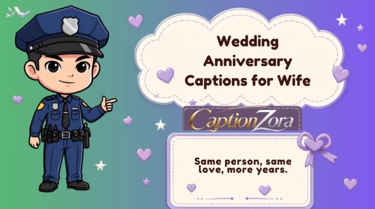 Wedding Anniversary Captions for Wife