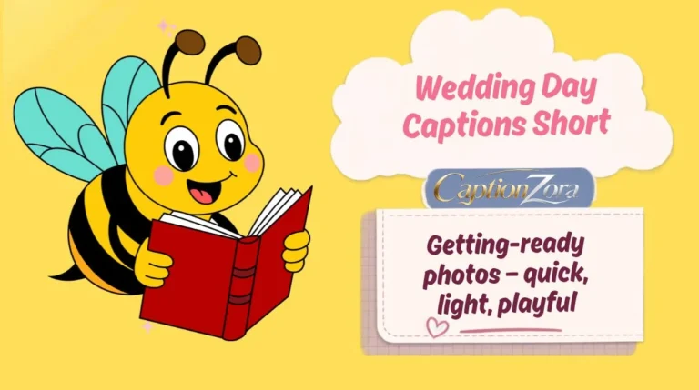 Wedding Day Captions Short