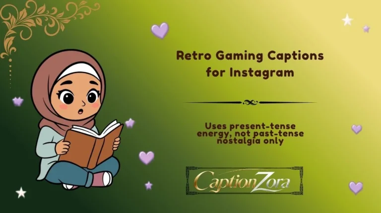 Retro Gaming Captions for Instagram