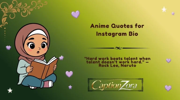 Anime Quotes for Instagram Bio
