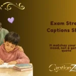 Exam Stress Captions Short