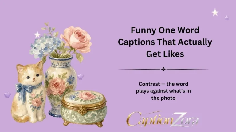 Funny One Word Captions That Actually Get Likes