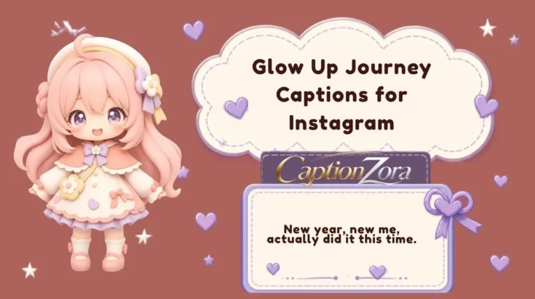 Glow Up Journey Captions for Instagram
