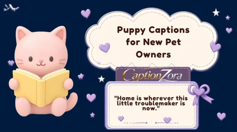 Puppy Captions for New Pet Owners